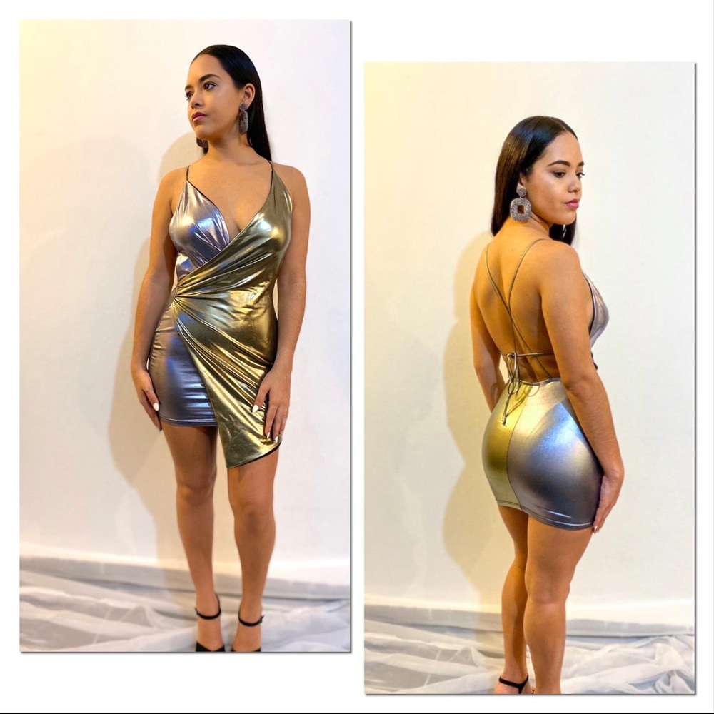 Silver/Gold mini dress